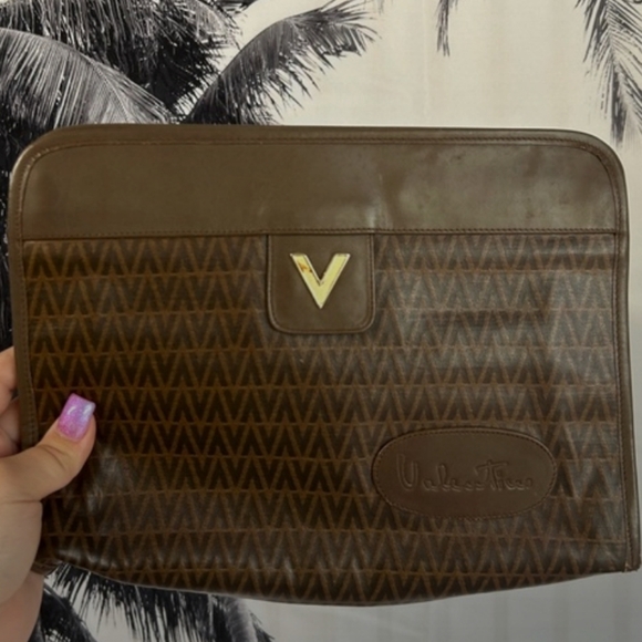 Mario Valentino Leather Clutch - Picture 5 of 5